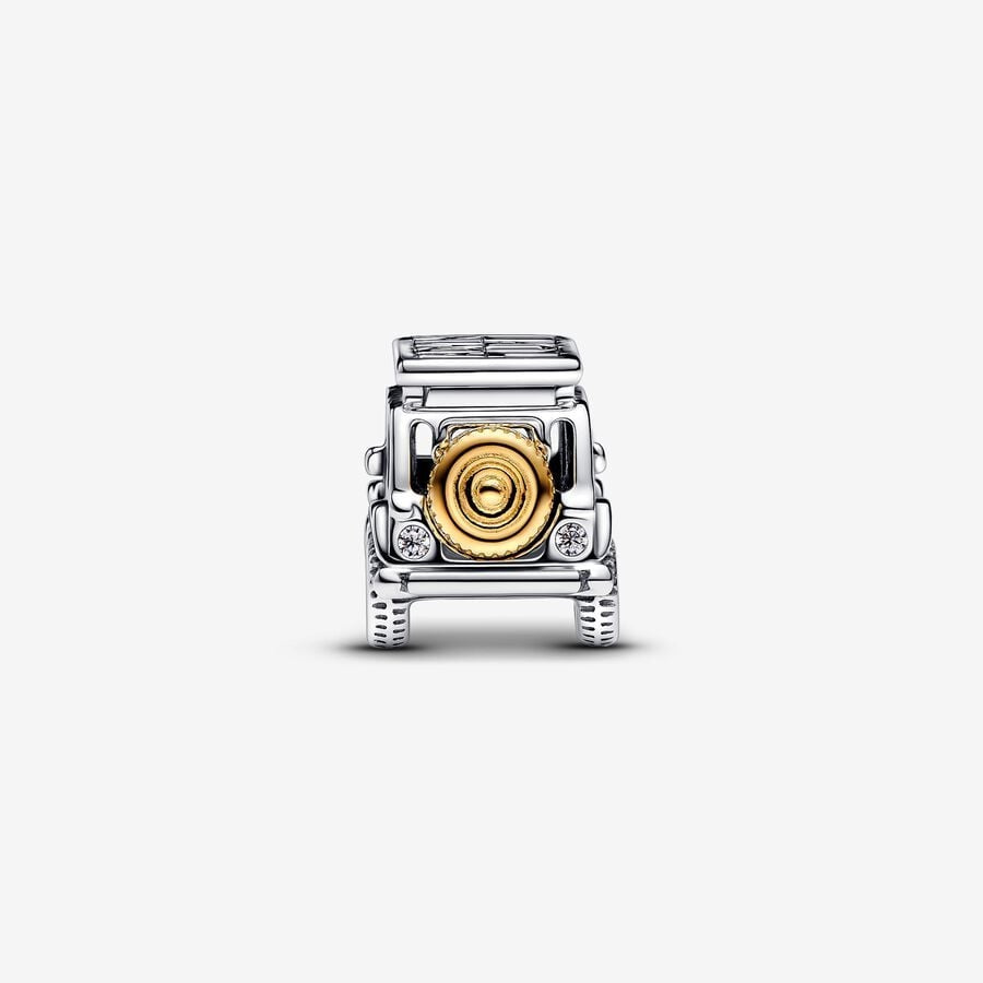 【Moments】 PAN Two-tone Adventure Car Charm 763330C01 pendant Gold 925 silver