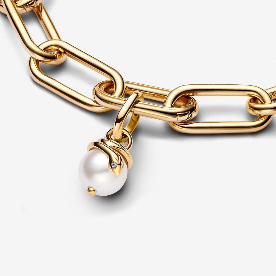 【ME/Moments】Pan Snake Pearlescent Mini Dangle Charm gold 763375C01 pendant