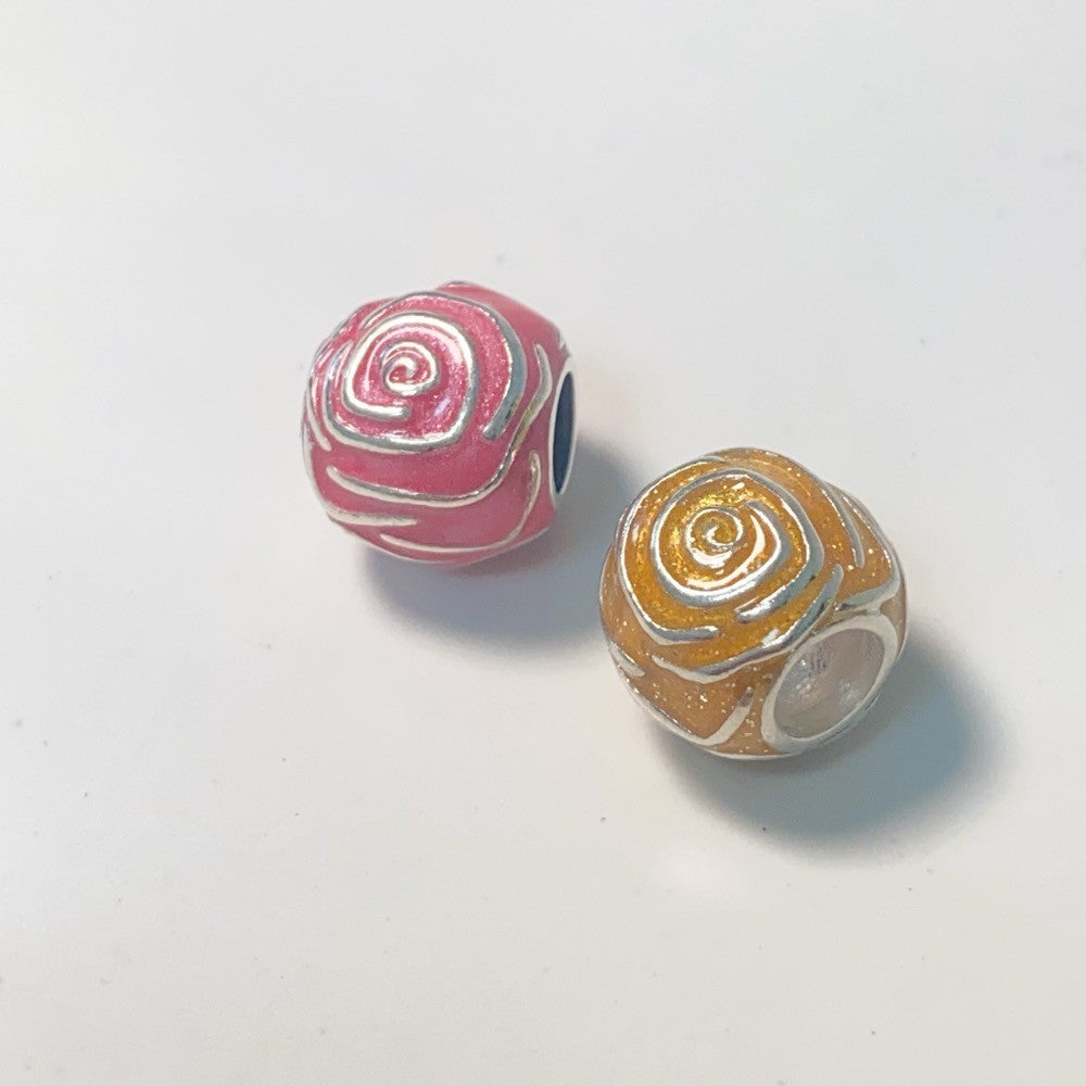 【Moments】 Pan Yellow /Pink Rose in Bloom Charm sterling silver Sterling silver 925 silver 793212C01 793212C02