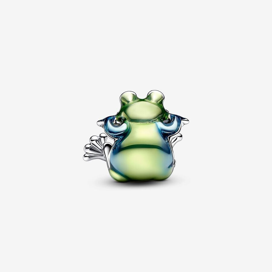 【Moments】PAN Climbing Frog Charm 793342C01 925 Sterling silver cartoon animals green