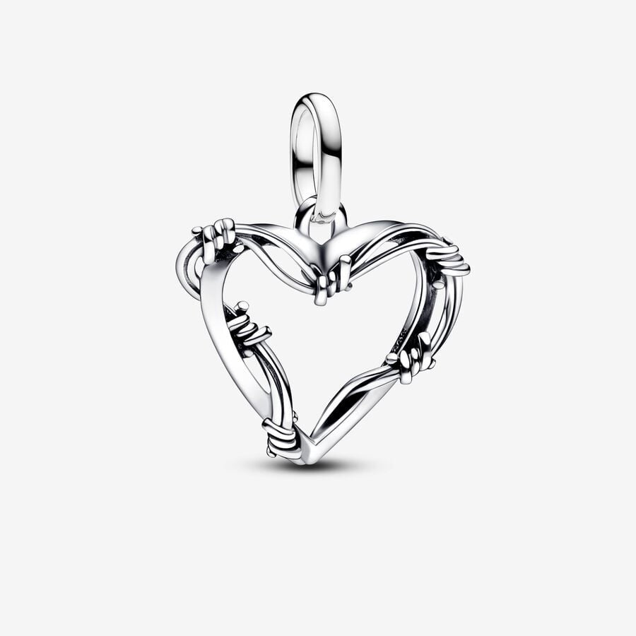 【ME/Moments】PAN Wire Heart Medallion Charm Gold 925 silver 793449C00 pendant 762526C00