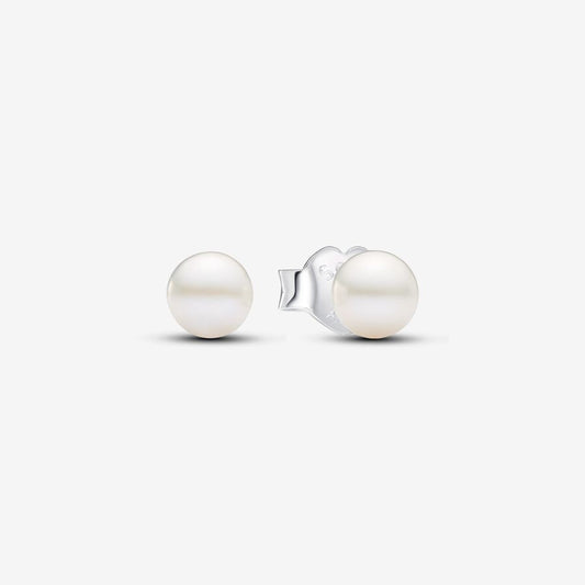 PAN Treated Freshwater Cultured Pearl 4.5mm Stud Earrings 293168C01 Classic real pearl Round