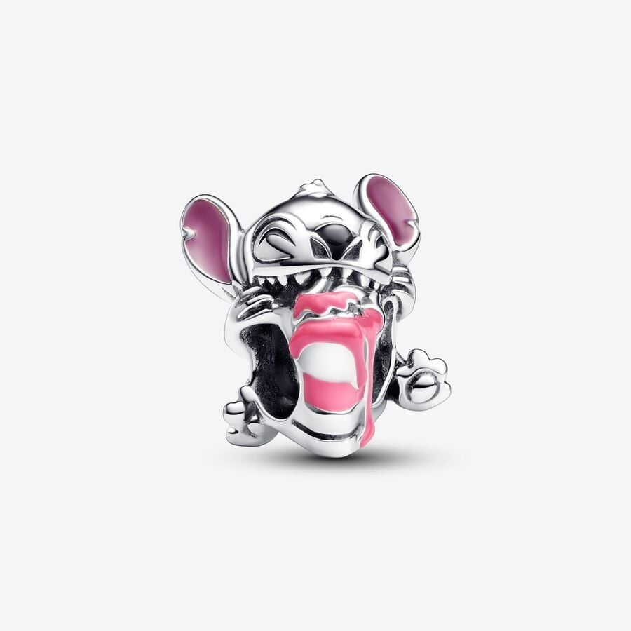 【Moments】Pan Stitch Birthday Cake Charm 793189C01 pink Cartoon 925 silver Sterling silver