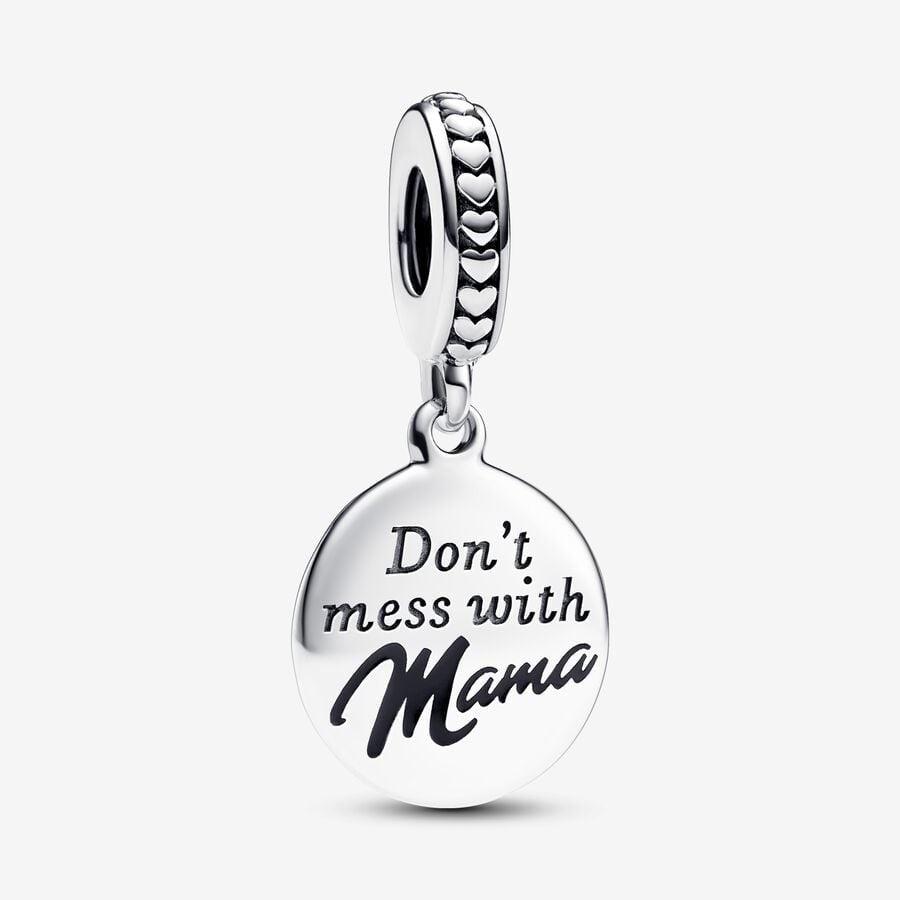 【Moments】Pan Mama Engravable Dangle Charm 793204C01 letter pendant 925 silver Sterling silver