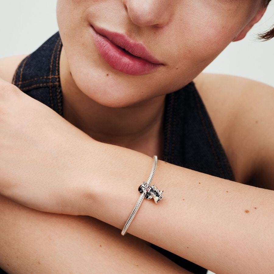 【Moments】Pan Disney Villains Cruella De Vil Charm 793424C01 Blue 925  Black silver Cartoon pandant