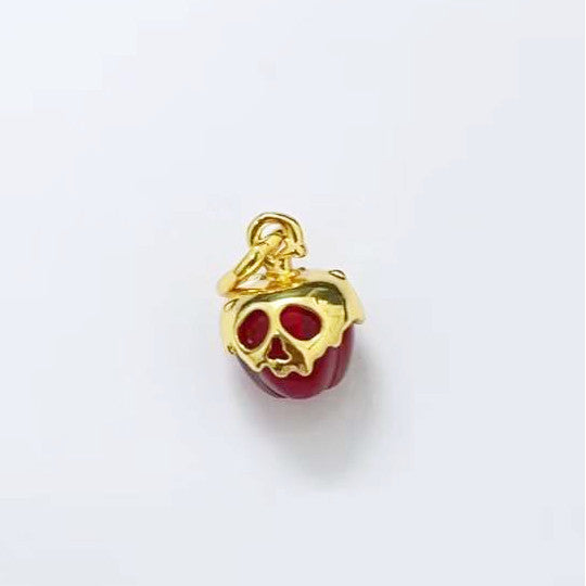 【Moments】Pan Villains Evil Queen Apple Dangle Charm gold 763421C01 red pendant
