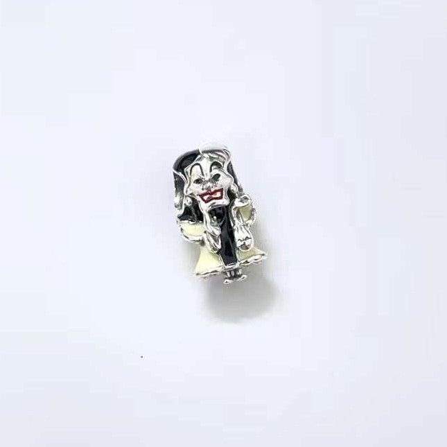 【Moments】Pan Disney Villains Cruella De Vil Charm 793424C01 Blue 925  Black silver Cartoon pandant