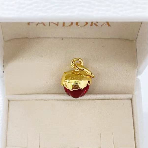 【Moments】Pan Villains Evil Queen Apple Dangle Charm gold 763421C01 red pendant