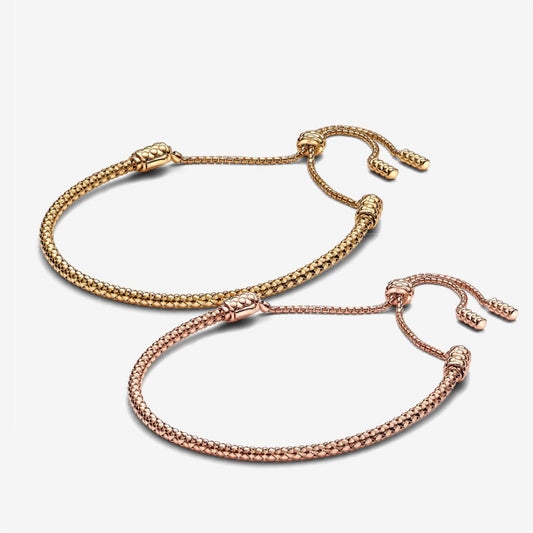 【Moments】Pan Studded Chain Slider Bracelet rose gold Gold 583090C00 563090C00