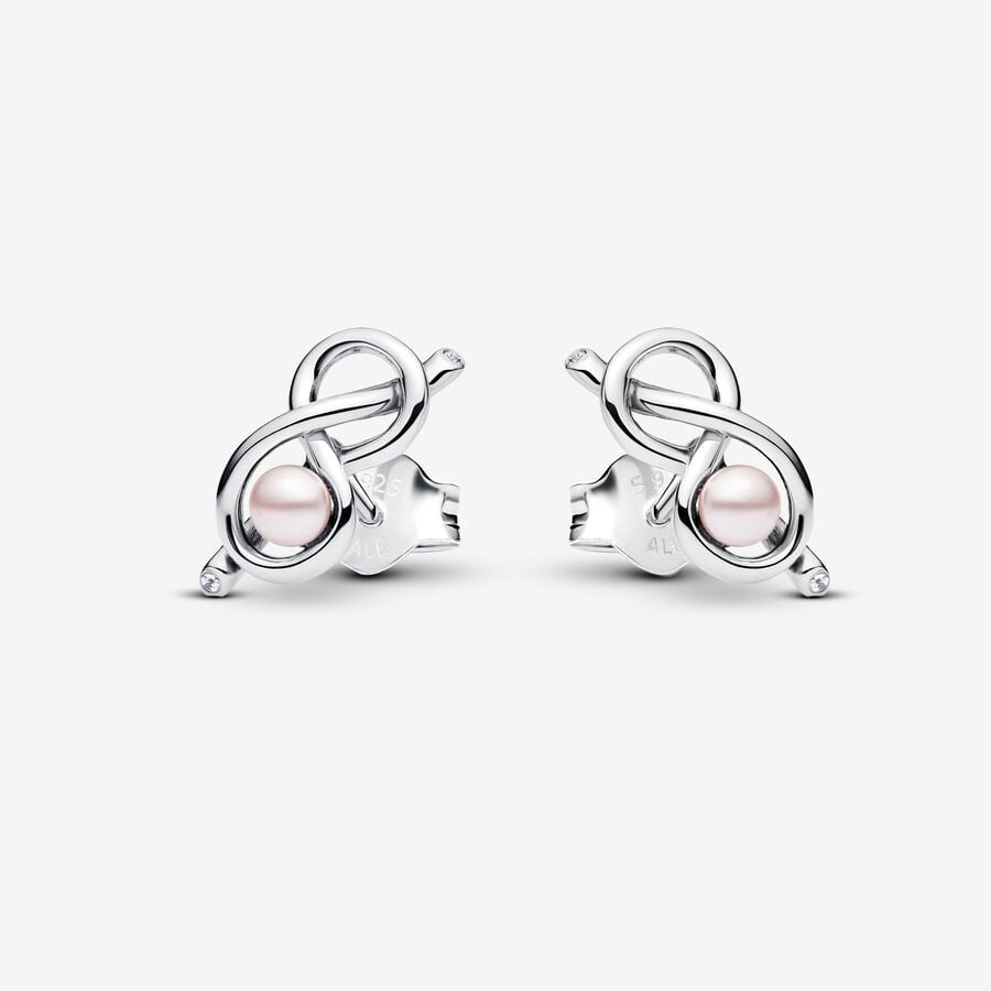 PAN Infinity Knot Stud Earrings 293761C01 small Hypoallergenic Sterling silver Mother's Day