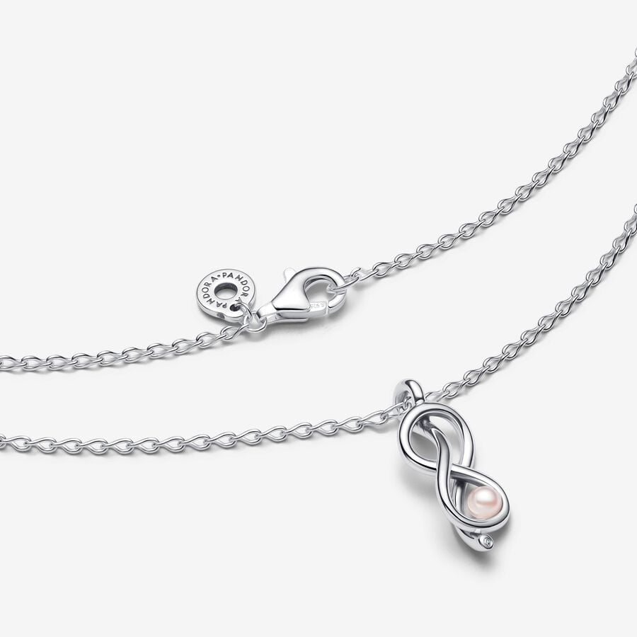 PAN Infinity Knot Collier Necklace 393762C01 925 silver for women gift Mother's Day