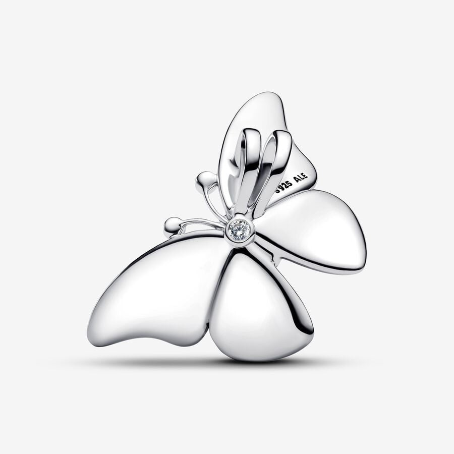 【Moments】 Pan Oversized Butterfly Charm 793747C01 Sterling silver 925 silver Blue insect
