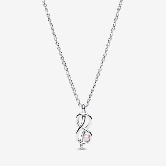 PAN Infinity Knot Collier Necklace 393762C01 925 silver for women gift Mother's Day