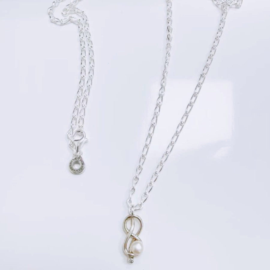 PAN Infinity Knot Collier Necklace 393762C01 925 silver for women gift Mother's Day