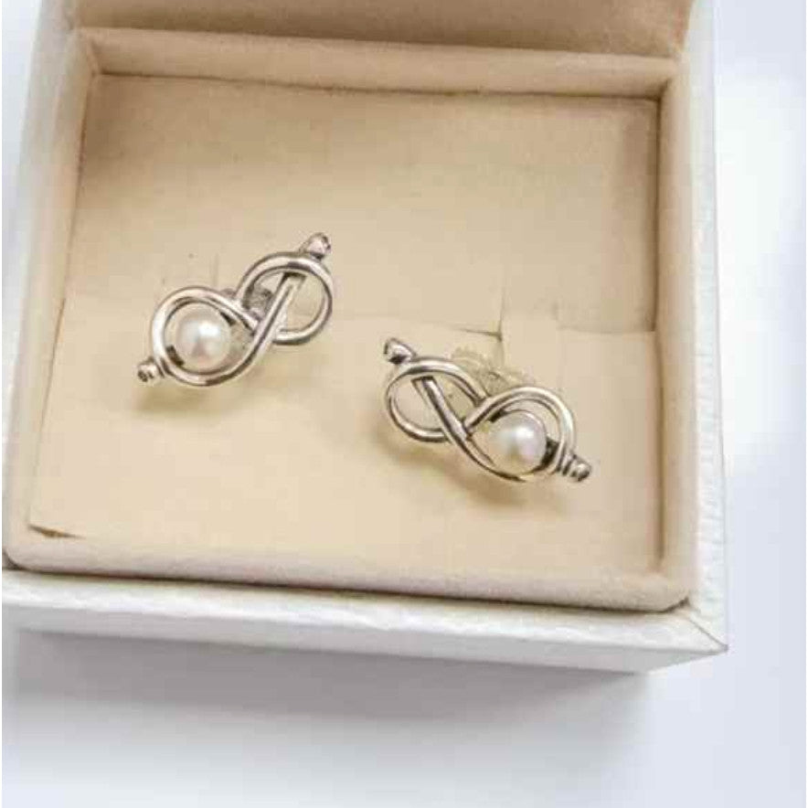 PAN Infinity Knot Stud Earrings 293761C01 small Hypoallergenic Sterling silver Mother's Day