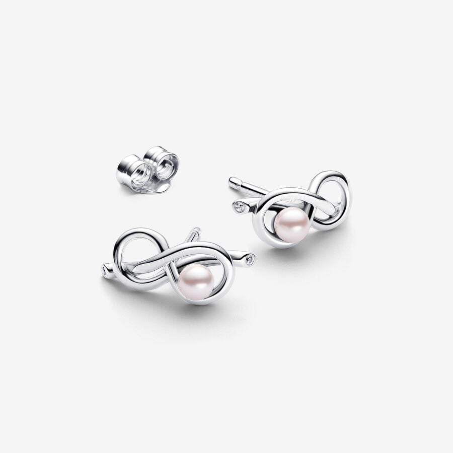 PAN Infinity Knot Stud Earrings 293761C01 small Hypoallergenic Sterling silver Mother's Day