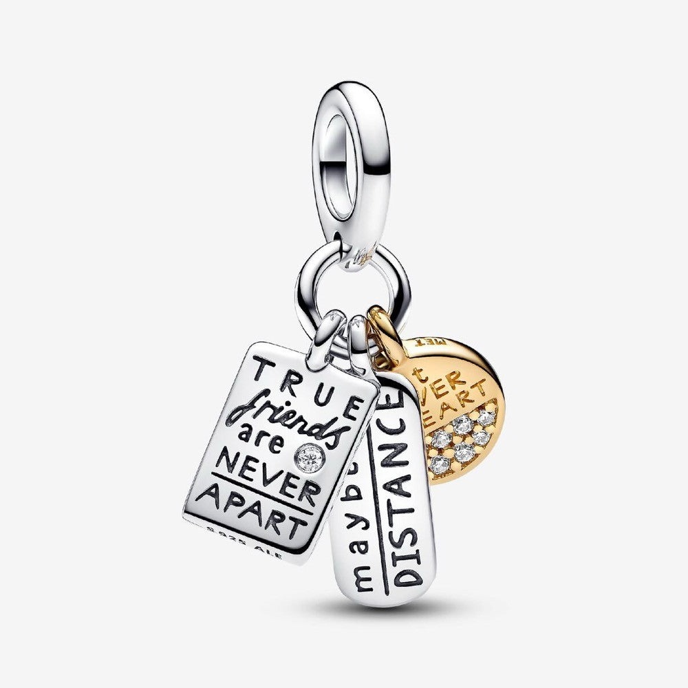 【ME/Moments】PAN Friendship Triple Dangle Charm 763436C01 gold 925 silver pendant two-tone