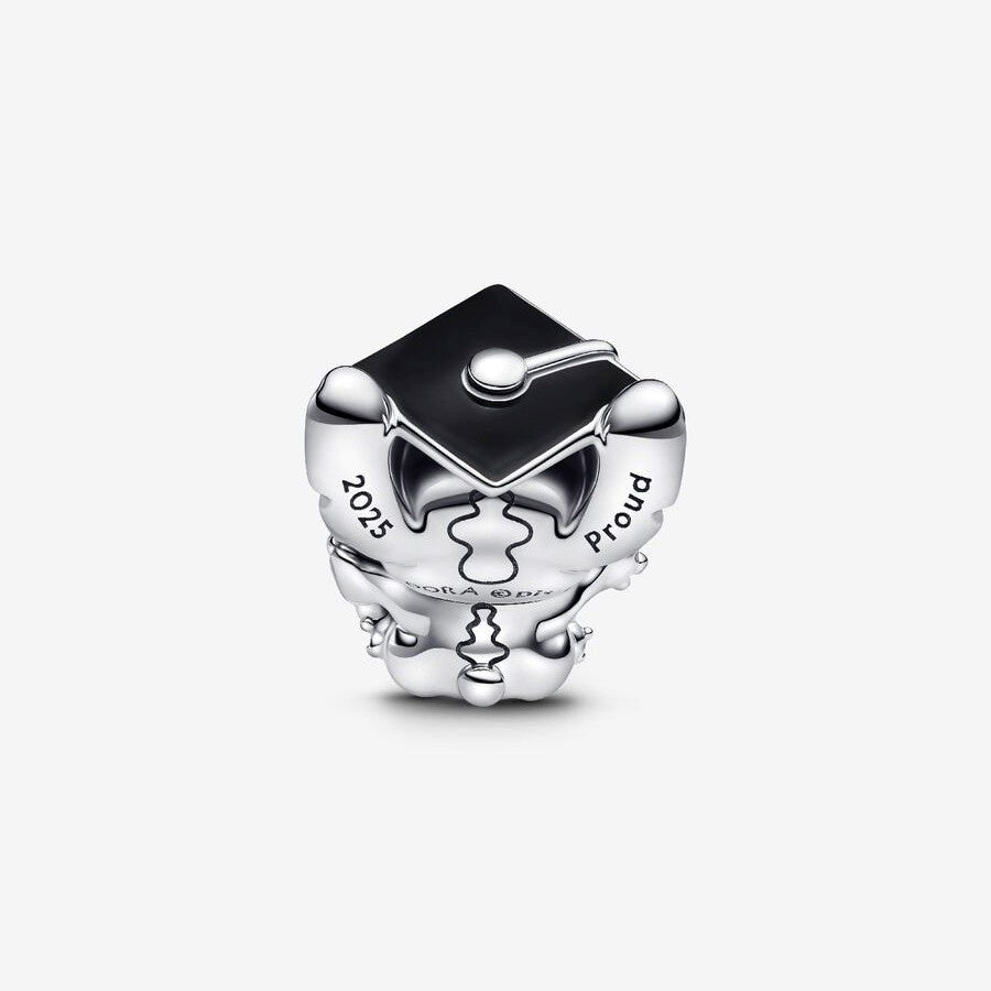 【Moments】 Pan Disney Stitch Graduation Charm 793789C01 Cartoon 925 silver Graduation Bachelor Gifts