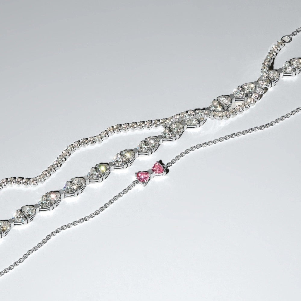 PAN Bow Pendant Necklace PInk  394235C01 Red 925 silver for girl gift Valentine's Day