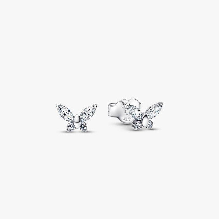 PAN Silver Butterfly Stud Earrings 294263C01 - 925 Sterling Silver, gold 264264C01 mini earrings