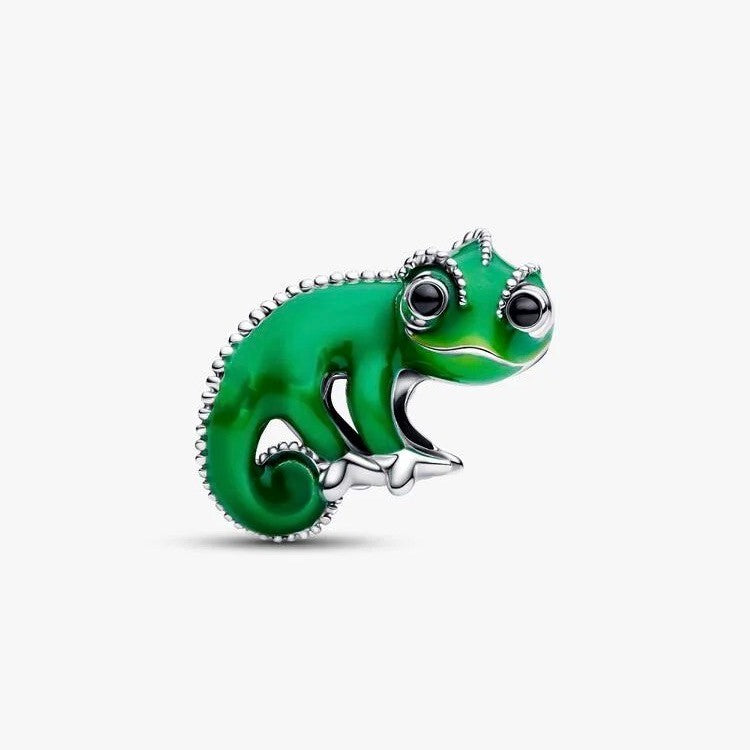 【Moments】 Pan Disney Tangled Pascal Color-changing Charm 793983C01 Sterling silver 925 silver green