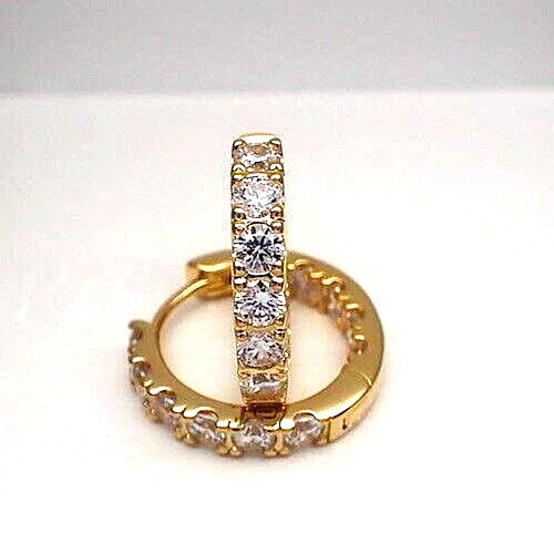 PAN Sparkling Row Eternity Hoop Earrings gold Classic big gold 263002C01