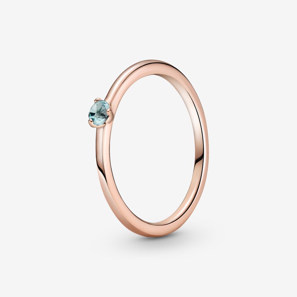 Pan Stellar Blue Solitaire Ring 189259C04 Rose Gold Simplicity Pink Purple Green 189259C01 189259C02 189259C05 189259C03 189259C06