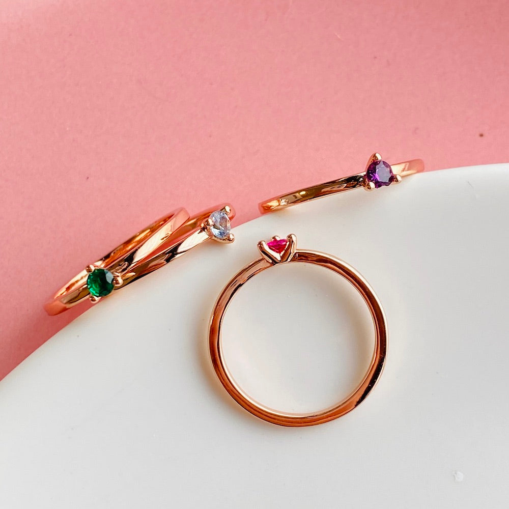 Pan Stellar Blue Solitaire Ring 189259C04 Rose Gold Simplicity Pink Purple Green 189259C01 189259C02 189259C05 189259C03 189259C06