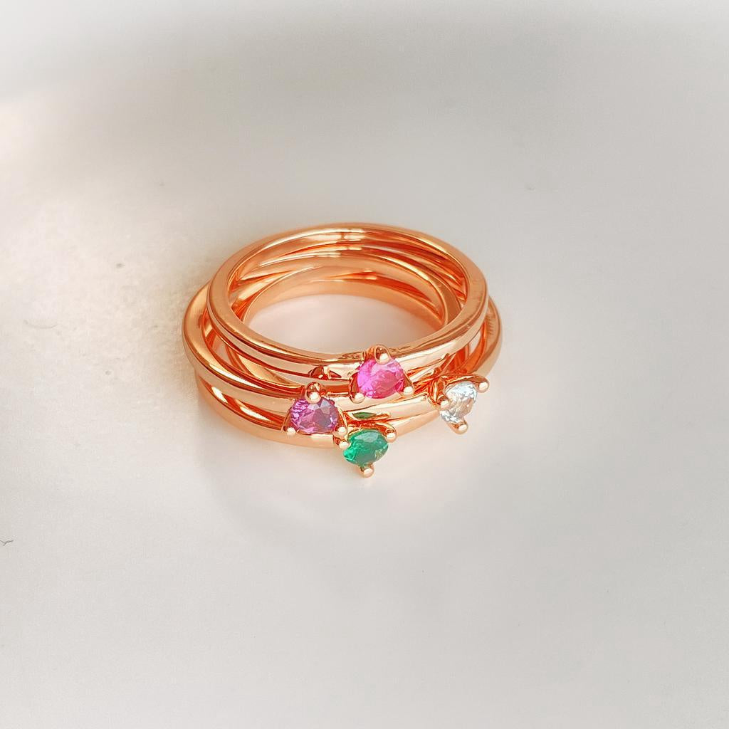 Pan Stellar Blue Solitaire Ring 189259C04 Rose Gold Simplicity Pink Purple Green 189259C01 189259C02 189259C05 189259C03 189259C06